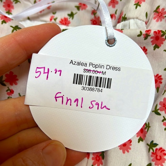 NWT Storia Azalea Poplin Dress size M - Picture 5 of 12